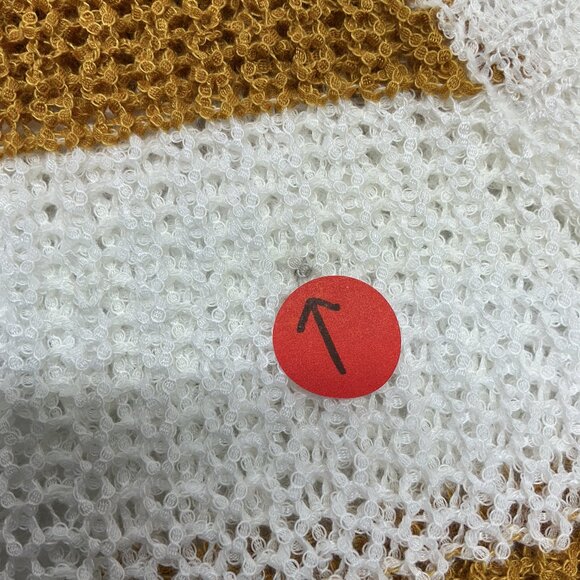 POL SMALL DISTRESSED SWEATER FALL COLORS! PTP: 24.50" DOES STRETCH - Picture 8 of 10